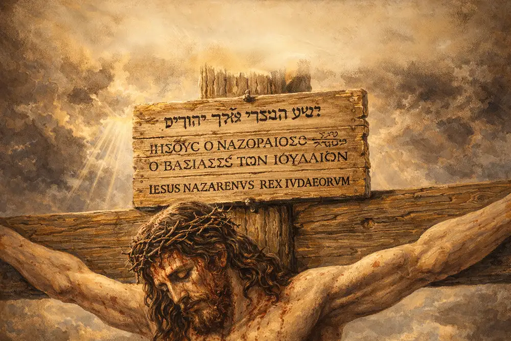 Titulus Crucis — tabliczka z napisem w trzech językach: hebrajskim, greckim i łacińskim
